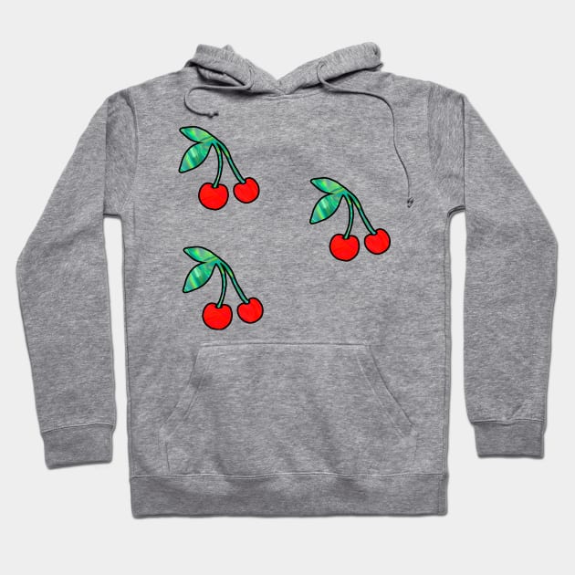 3 Cherries Hoodie by lolosenese